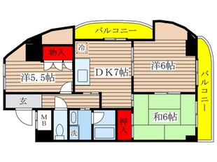 ルナシャトー白鳥の物件間取画像